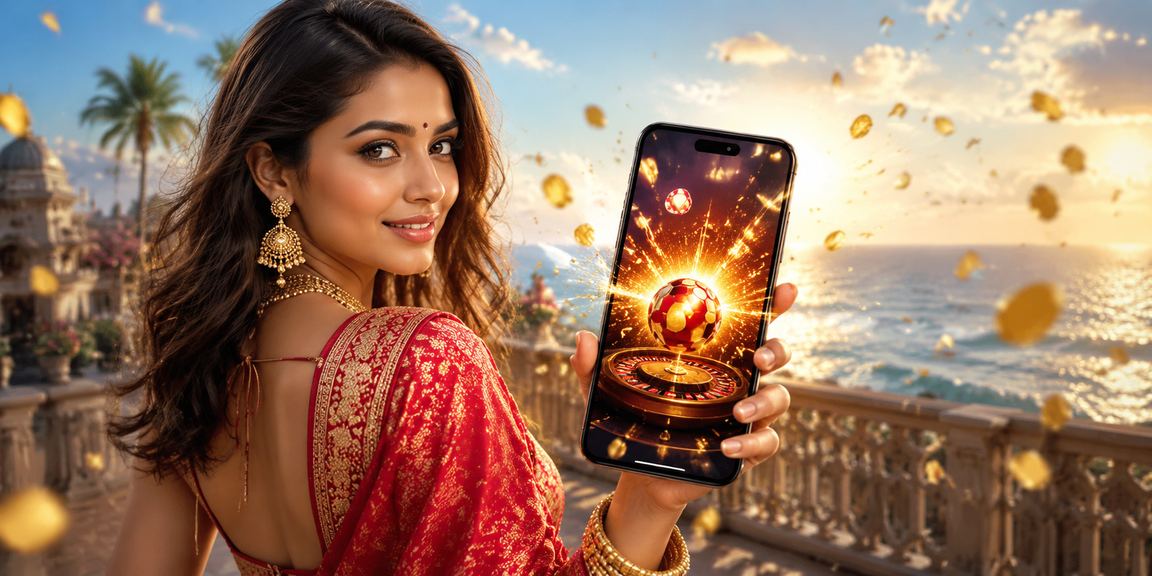 Indian sports betting interface on mobile device